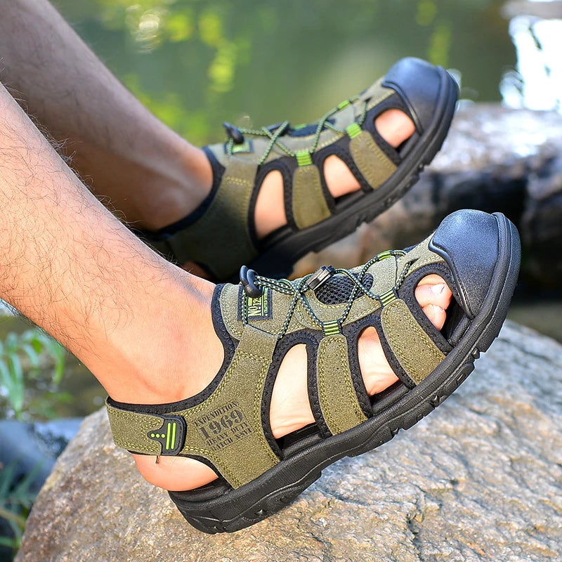 Strider PU Sandals – Flat Outdoor Comfort Walkers
