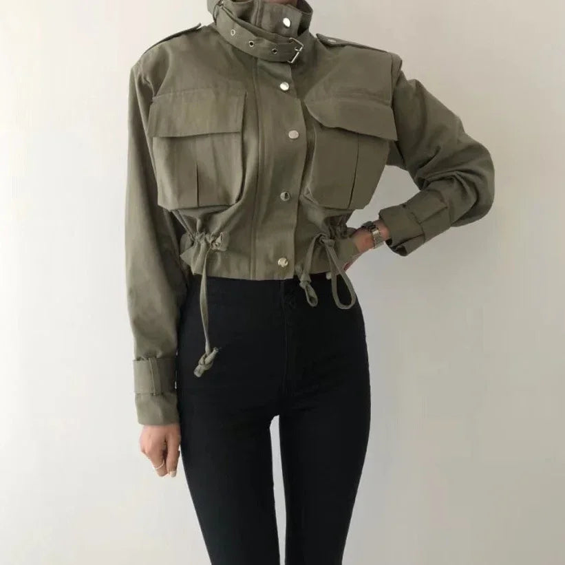 Safari Collar Short Coat