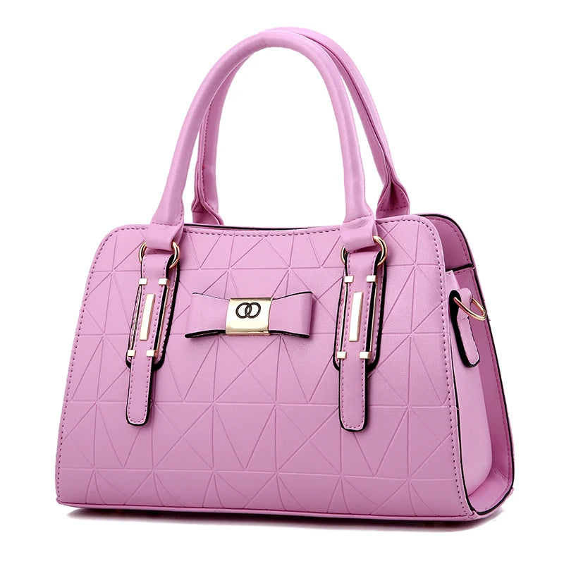 Large Capacity Casual Leather Tote | Top-Handle Bag