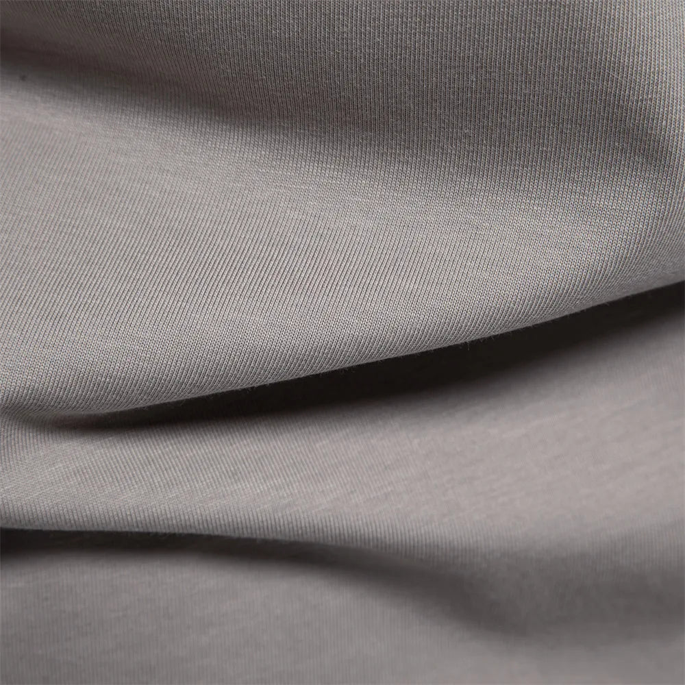 Cotton Blend Embroidered Tee – Refined Finish