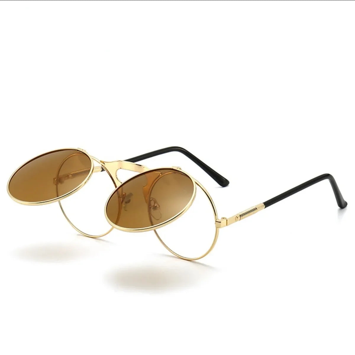 FlipLens Retro | Steampunk Double Lens Sunglasses – Style That Turns Heads