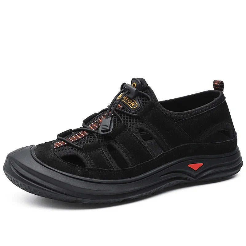 OxTrail Cowhide Sandals – Large Size Outdoor Comfort