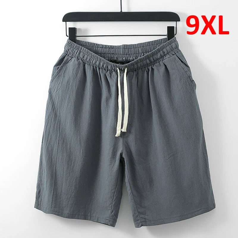 Oversized Linen Shorts – Up to 9XL