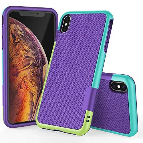 Hybrid Shockproof Silicone Armor Case – iPhone 6 to 15 Plus | Anti-Slip Grip Protection
