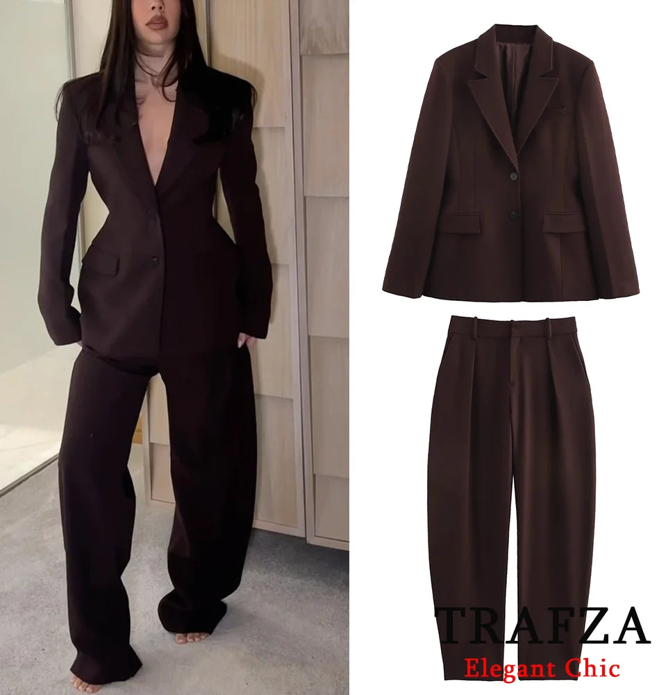 Vintage Blazer & Pant Set – Button Blazer or Bucket Pants Casual