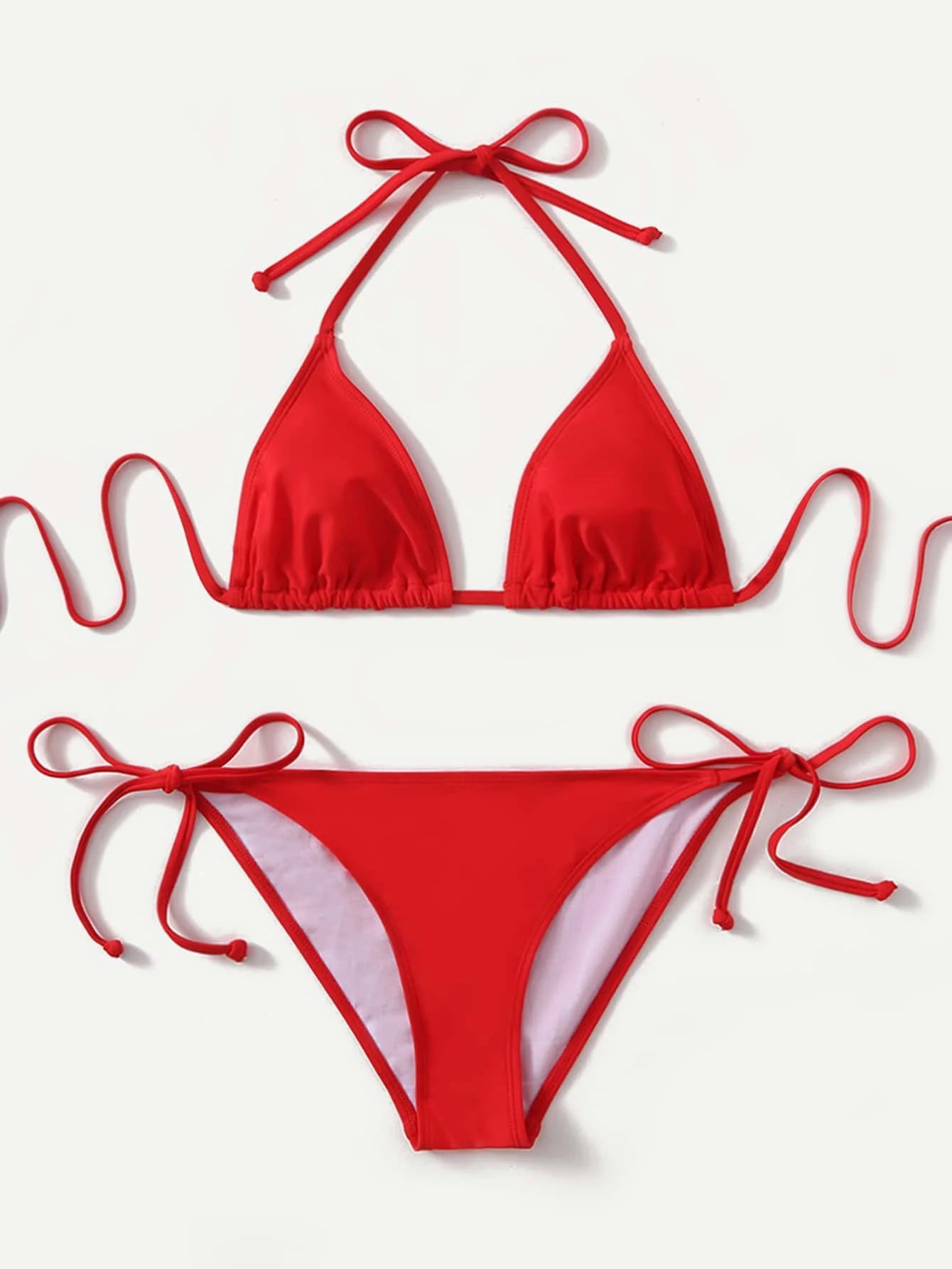 Tie-Side Triangle Bikini – Minimal Summer Fit
