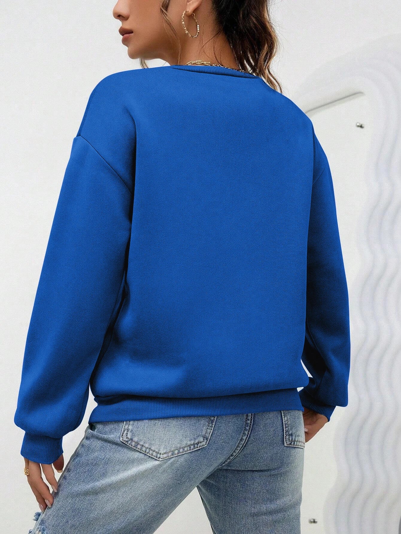 Colorful Crewneck Sweatshirt — Minimal Solid, Comfy Everyday Fit