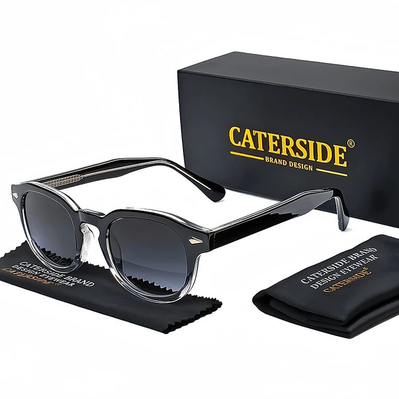 CATERSIDE Luxe | Retro Circular Sunglasses – Bold & Timeless UV400 Shades