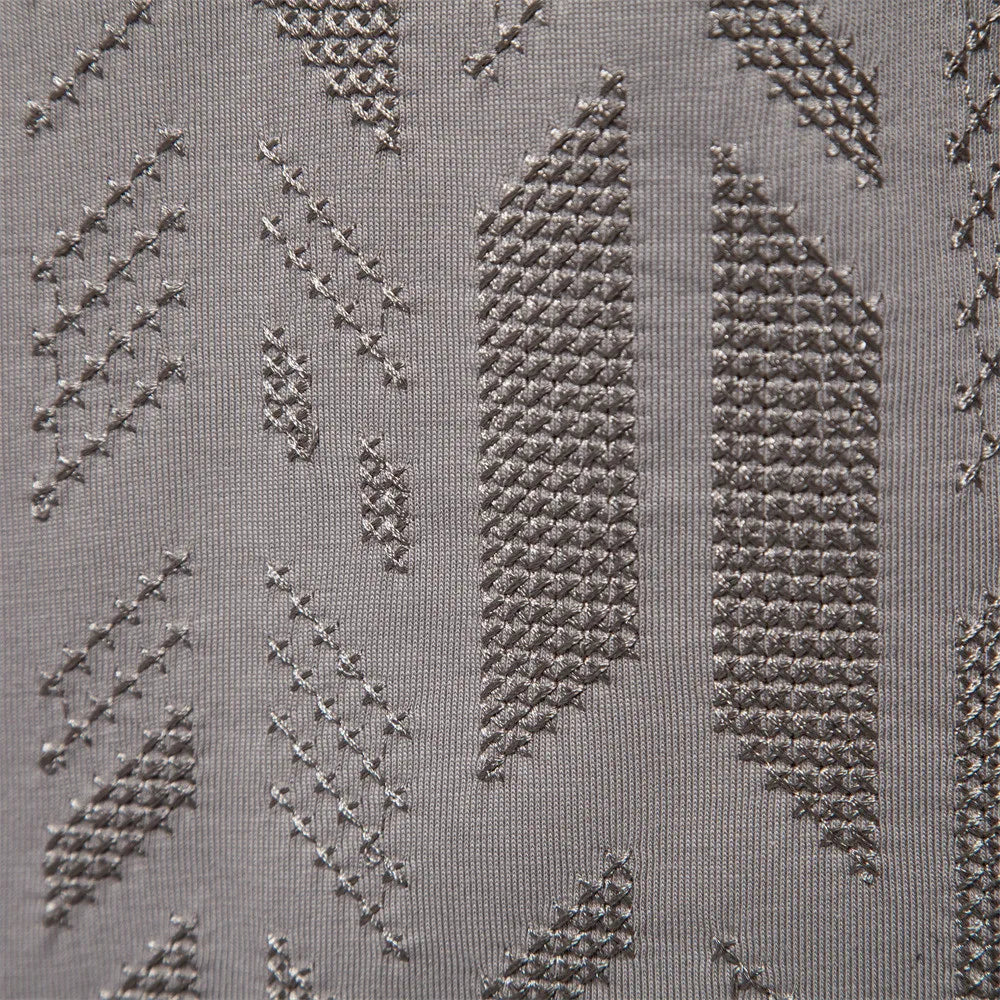 Cotton Blend Embroidered Tee – Refined Finish