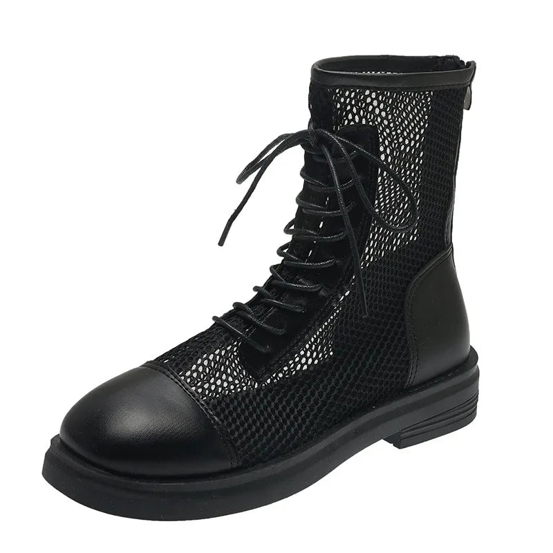 MeshBreeze | Hollow Mesh Breathable Ankle Boots – Summer Style