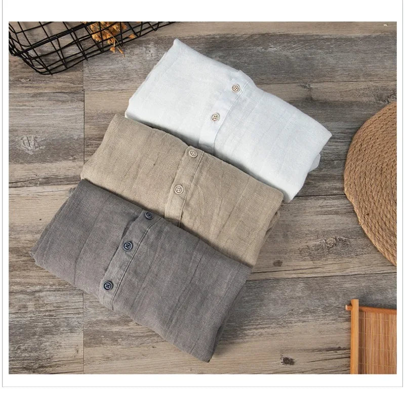 Linen Slim Fit Tee – Lightweight Summer