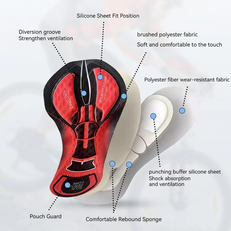 Shockproof Cycling Underwear Shorts