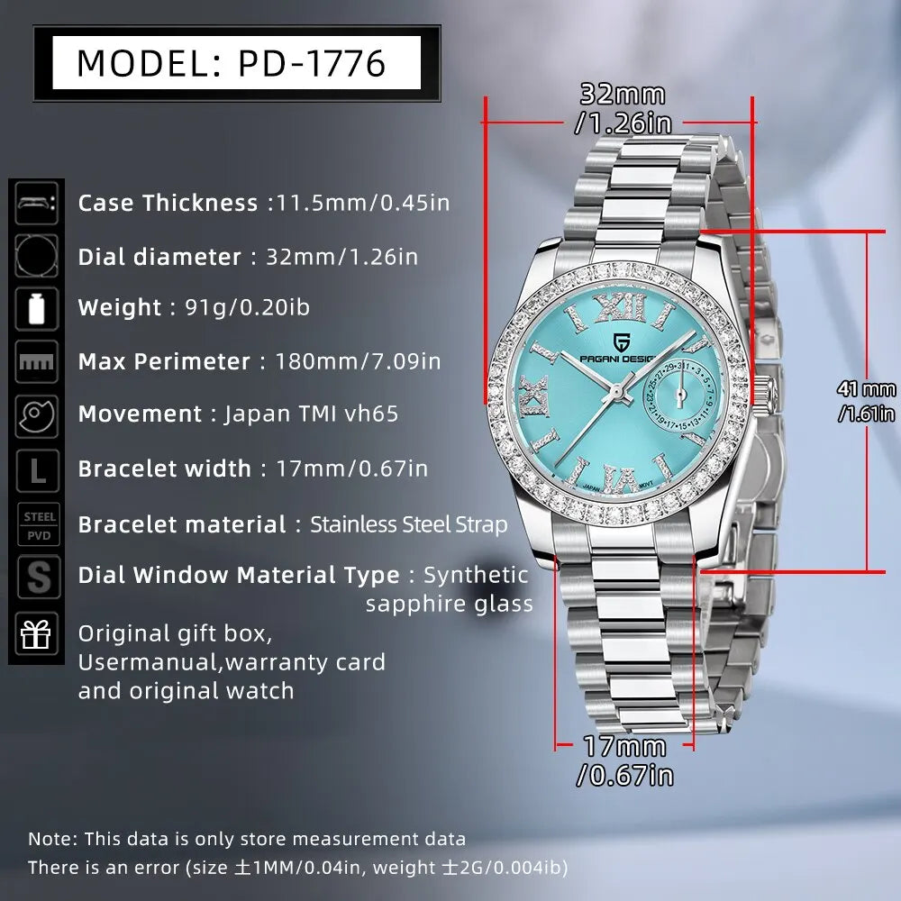 Sapphire Glass Luxury Watch – Waterproof & Elegant