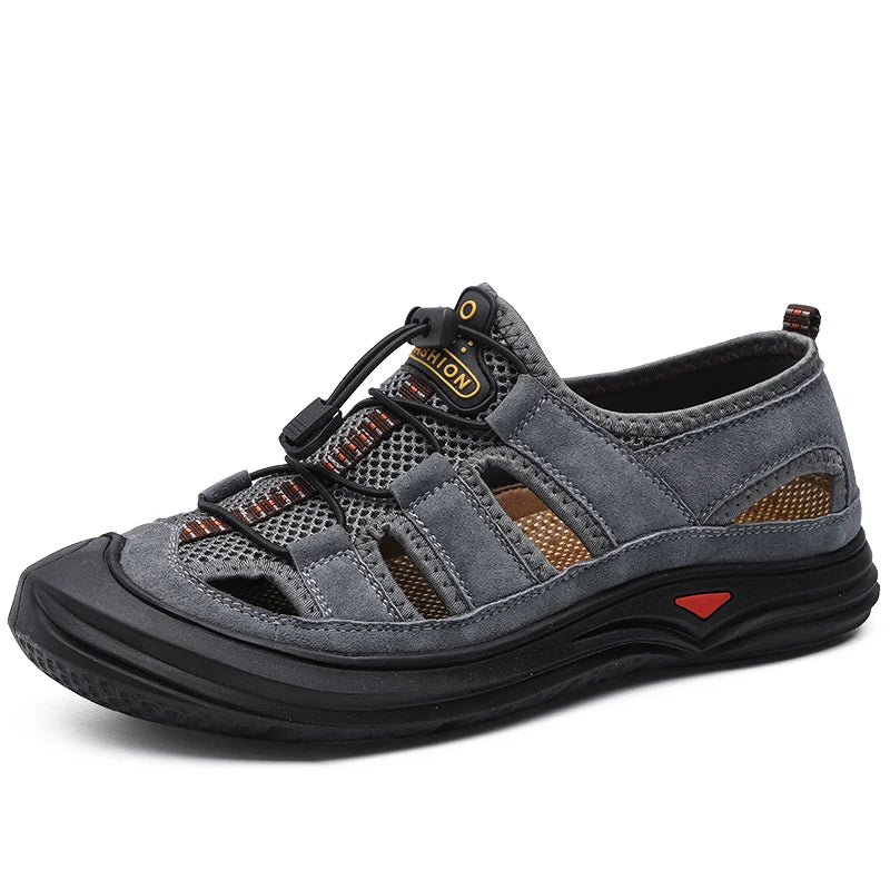OxTrail Cowhide Sandals – Large Size Outdoor Comfort