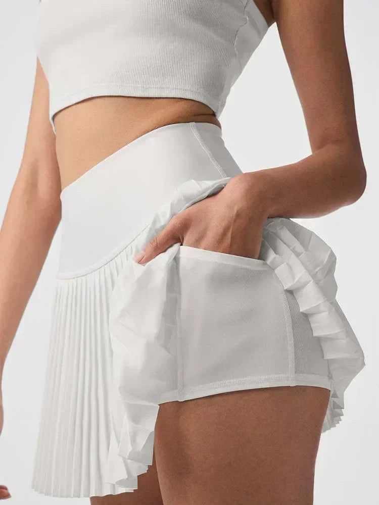 Y2K Korean Wrap Mini Skirt — High Waist Vintage Vibe
