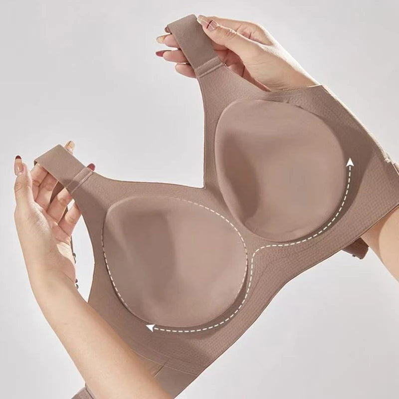 Adjustable Wireless Bra – No Wire, Large Bust Support