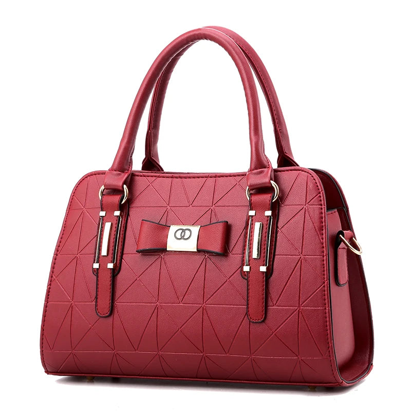 Large Capacity Casual Leather Tote | Top-Handle Bag