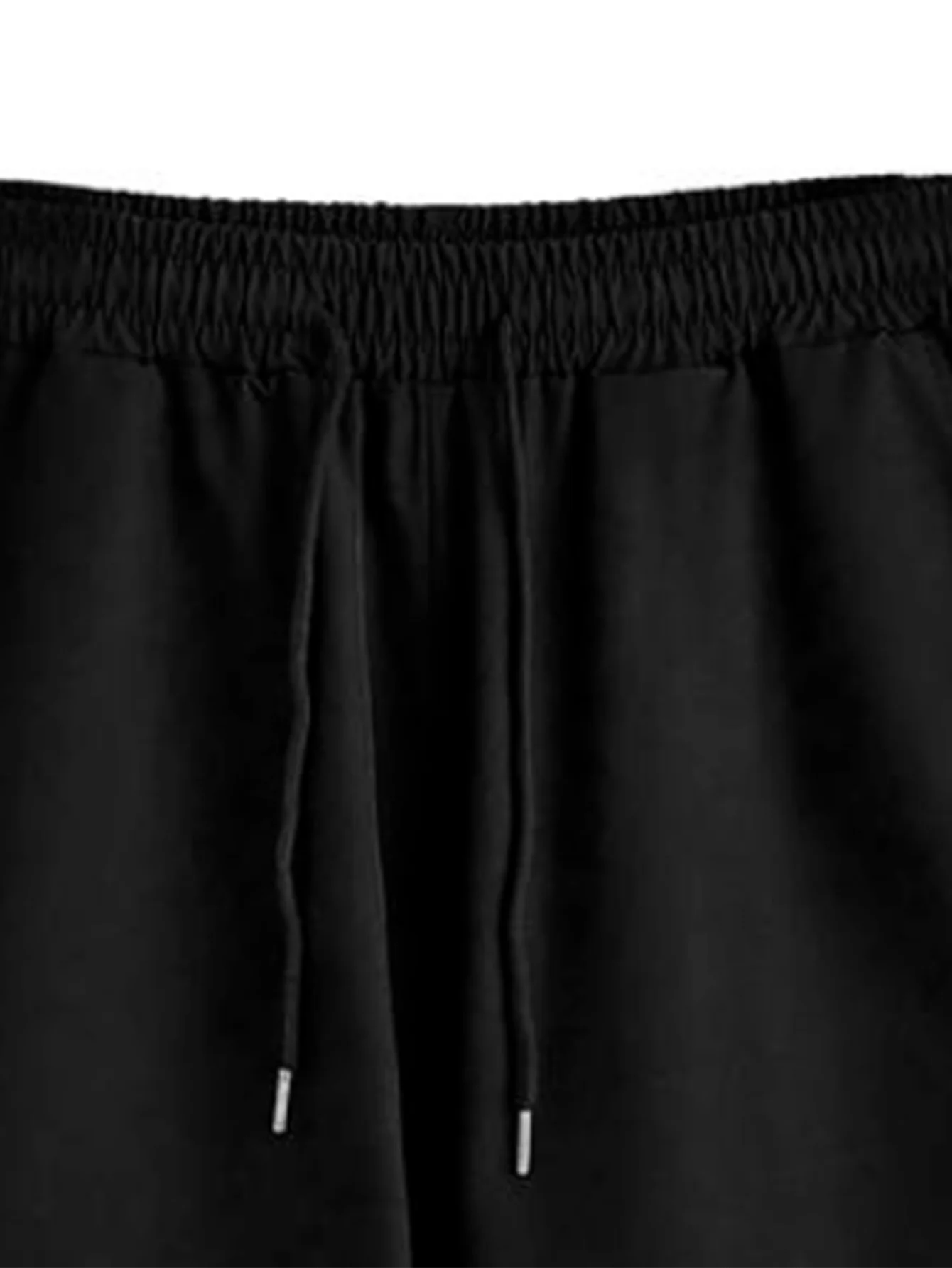 Casual Palm Tree Print Drawstring Shorts with Pockets — Adjustable Waist