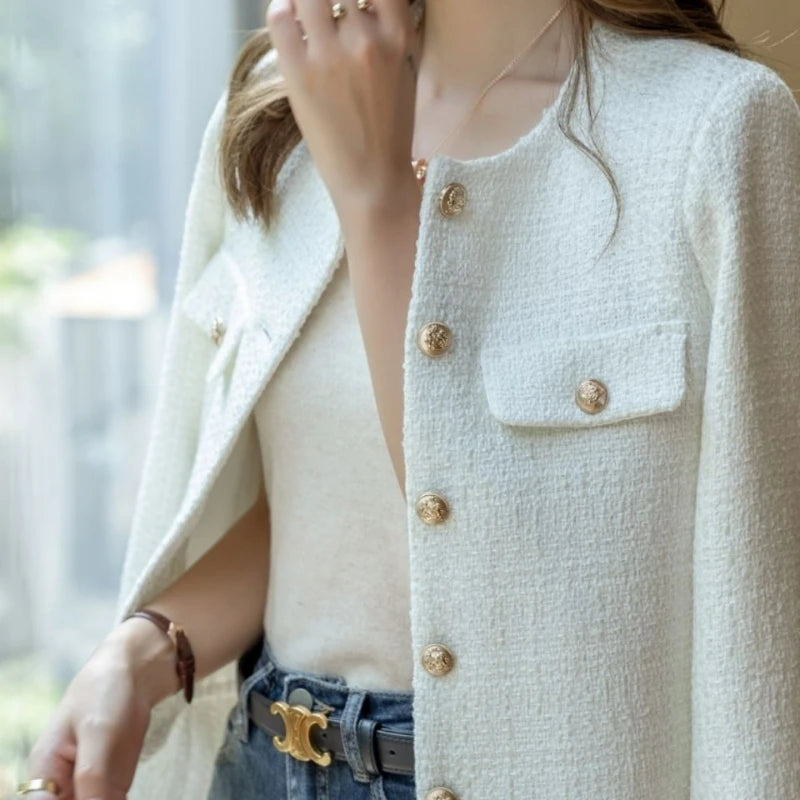 French Wool Tweed Coat