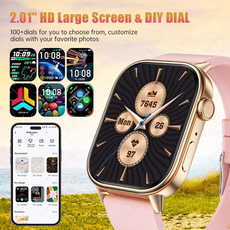 GPS Smartwatch with HD Screen – Waterproof Fitness Tracker