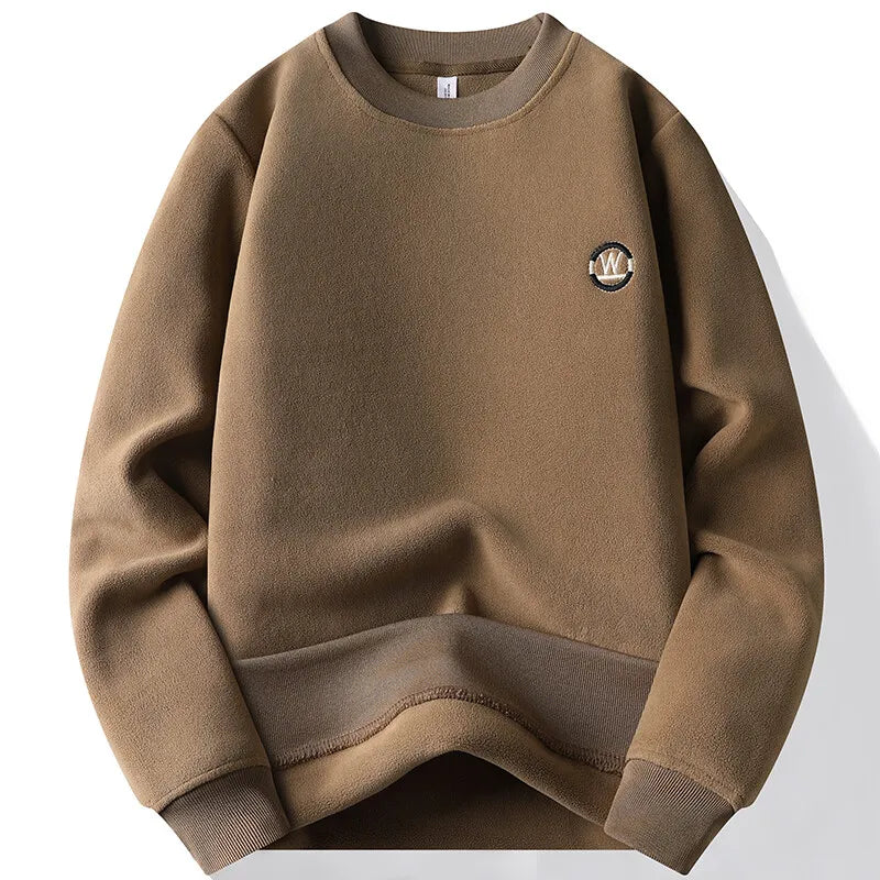 Fleece Lined Embroidered Sweater
