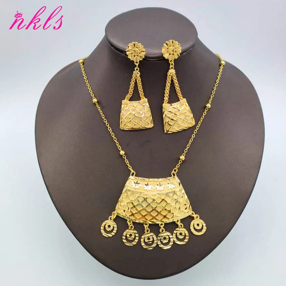 Gold Plated Drop Set – Bohemian Wedding Gift