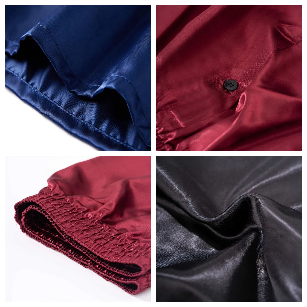 3-Pack Satin Casual Boxer Shorts – Silk Feel Sleepwear with Elastic Waistband