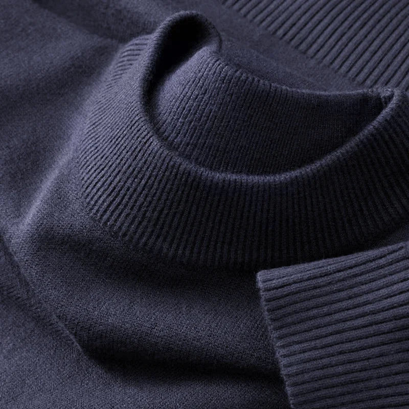 Mock Neck Ribbed Knit Pullover