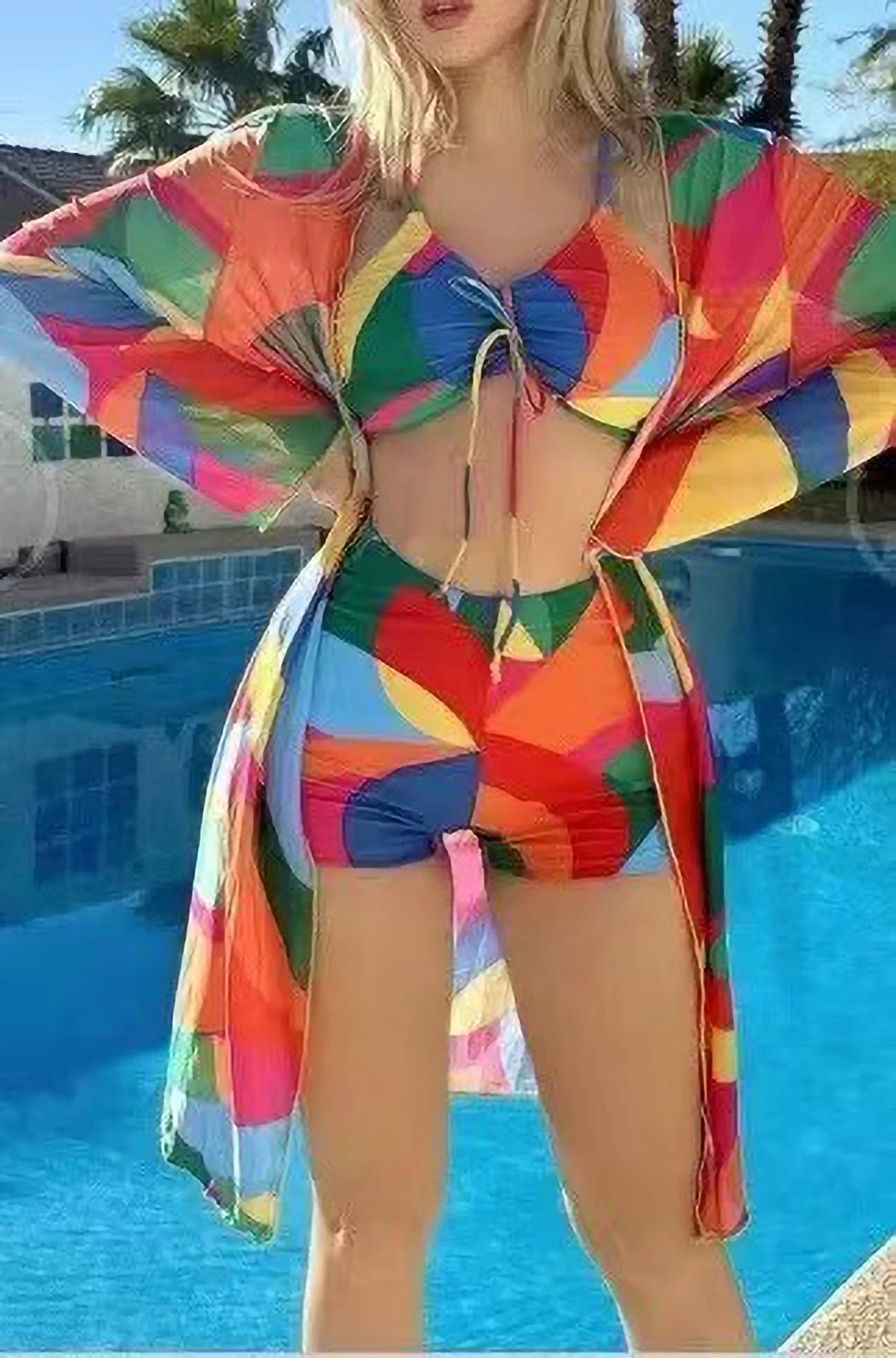 Push-Up Bikini & Wrap Skirt