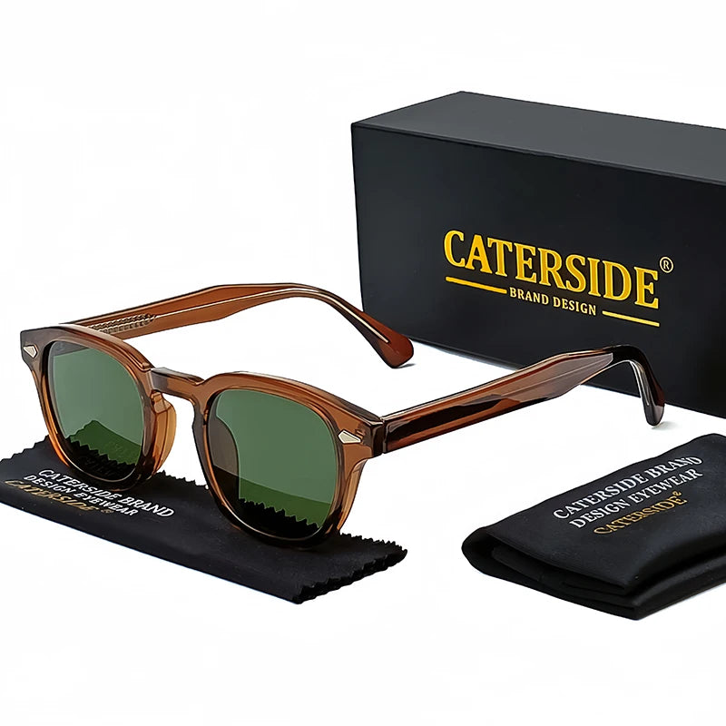 CATERSIDE Luxe | Retro Circular Sunglasses – Bold & Timeless UV400 Shades