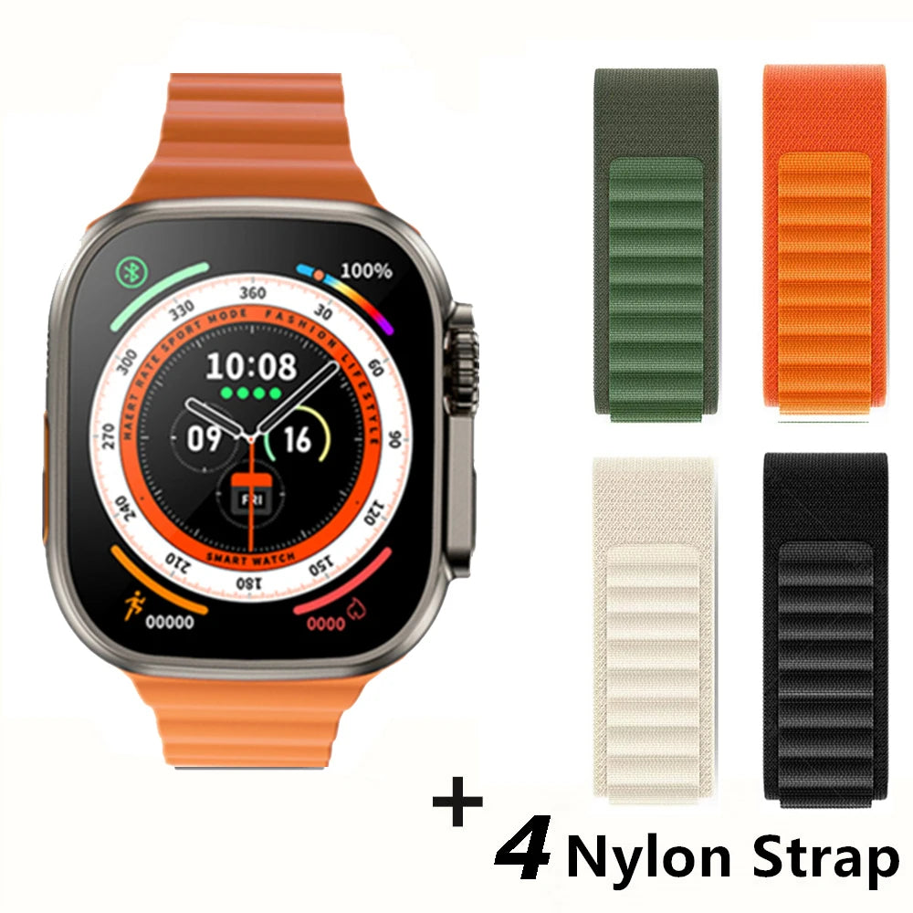 Smartwatch Ultra Pro – 49mm AMOLED, Wireless Charging, Sports & Fitness Mode