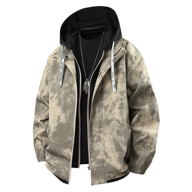 Waterproof Windbreaker — Plus Size Cargo Coat, Casual & Functional