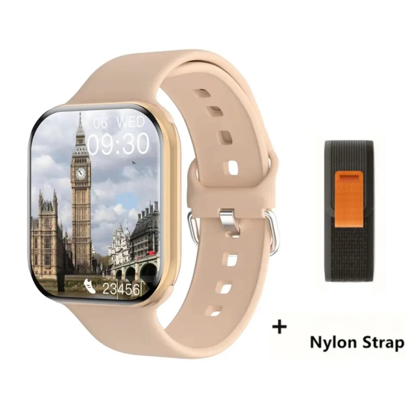 Smartwatch with Body Temp & GPS – NFC, Always-On Display, Sport Design