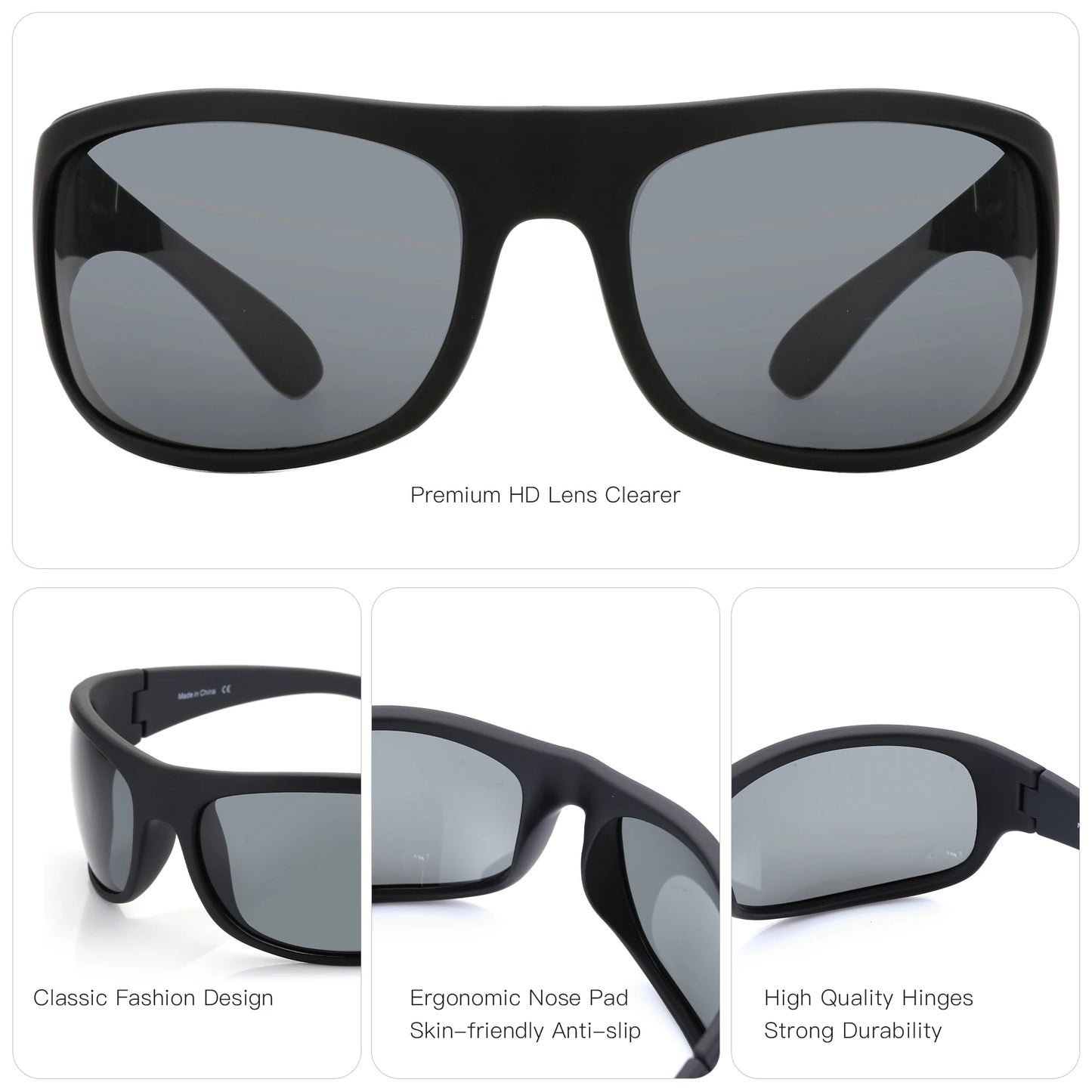 ZENOTTIC TR90 Polarized Sunglasses – Flexible Outdoor Sport & Driving Shades