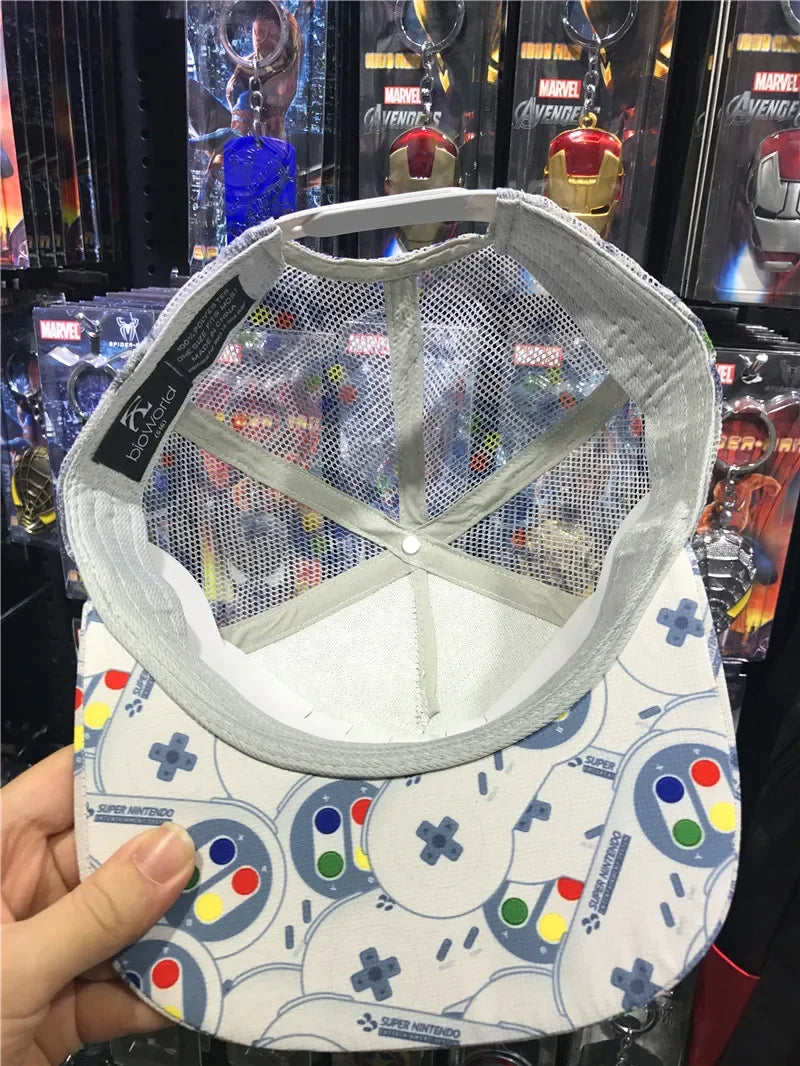 Nintendo Color Block Cap – Snapback Gaming Baseball Hat for Men & Women