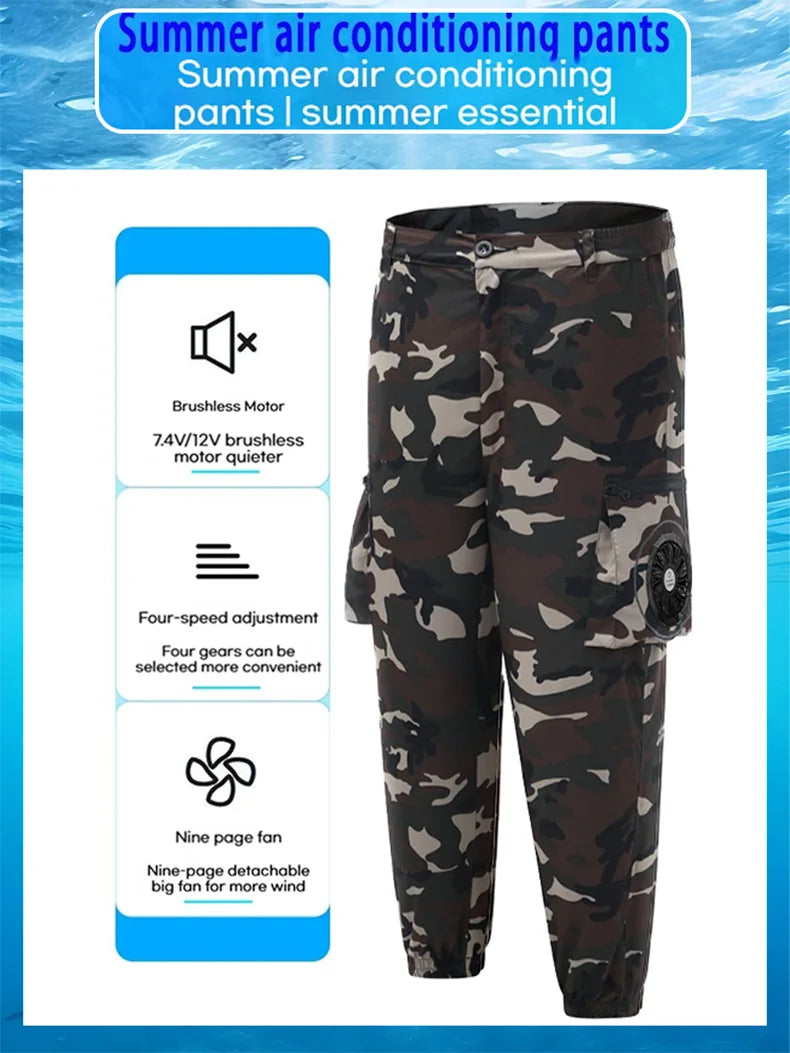 Cooling Tech Breathable Camouflage Outdoor Pants