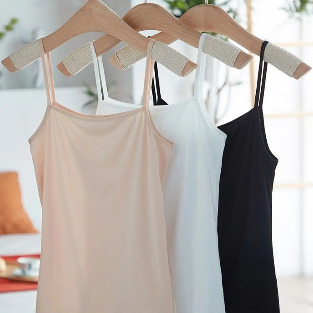 Black & White Modal Tank Top — Skinny Bottoming Vest