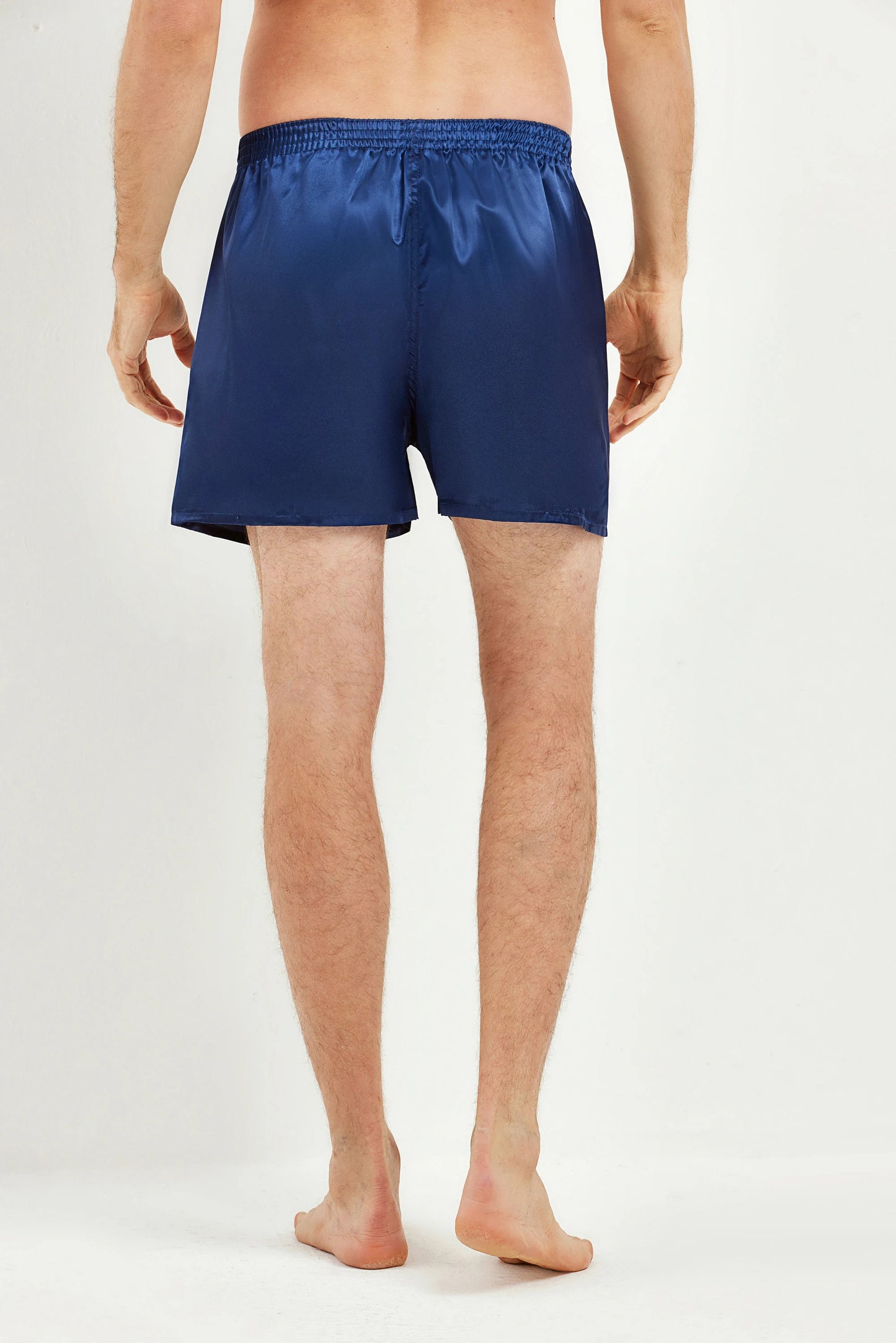 3-Pack Satin Casual Boxer Shorts – Silk Feel Sleepwear with Elastic Waistband