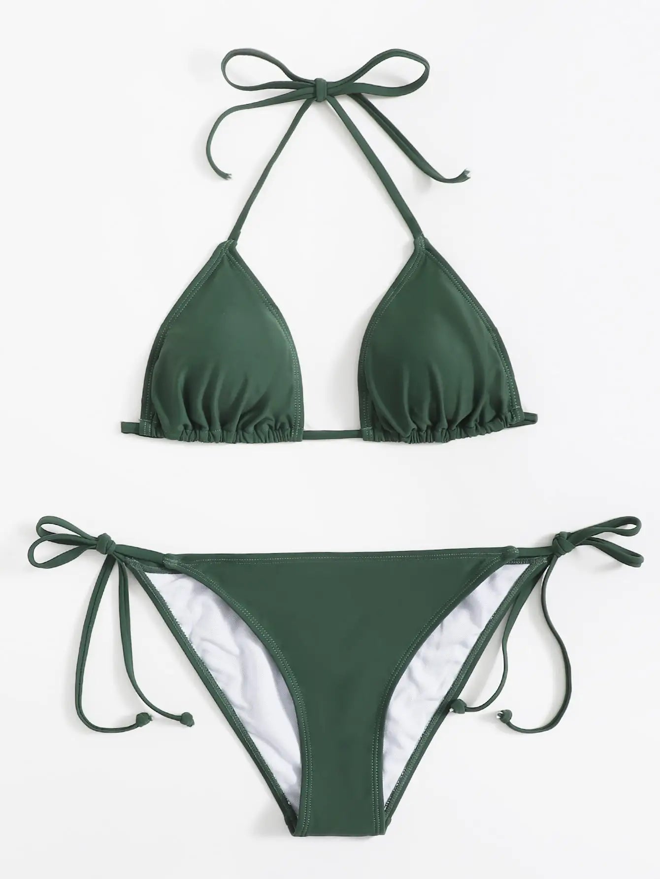 Tie-Side Triangle Bikini – Minimal Summer Fit