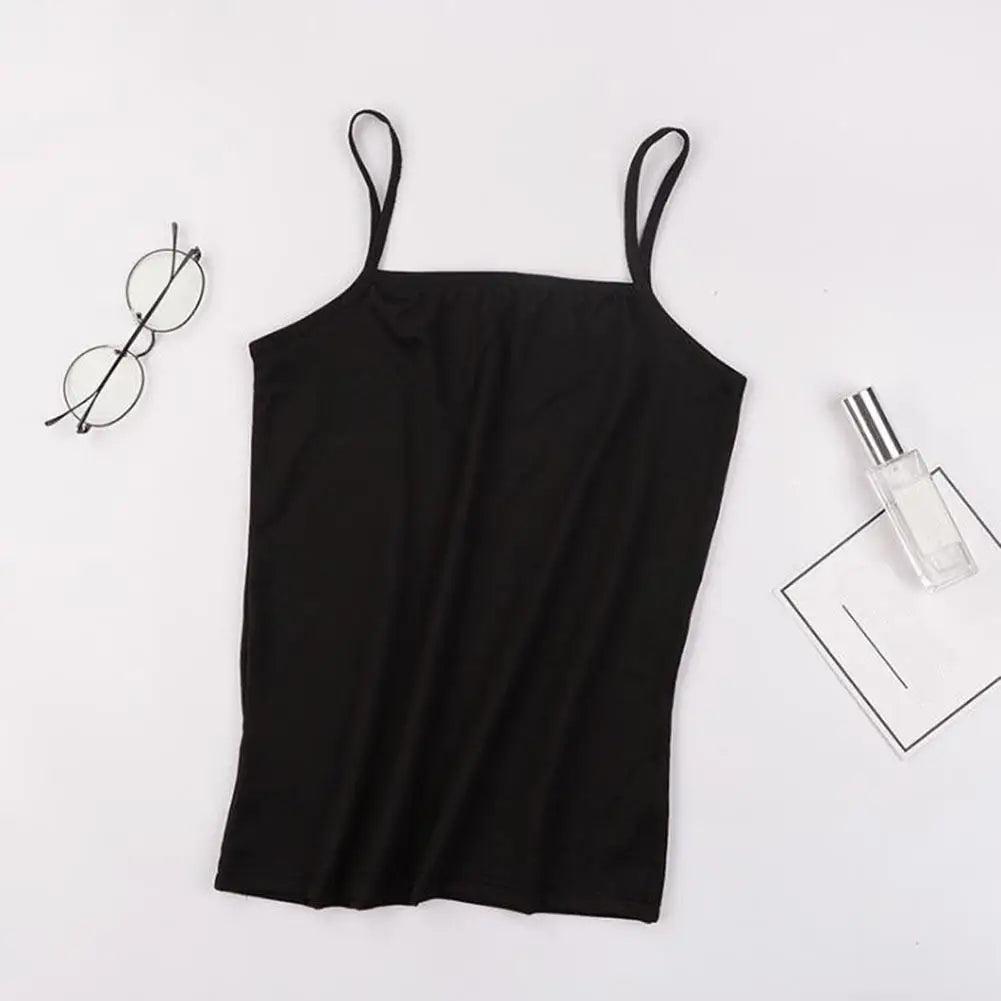 Black & White Modal Tank Top — Skinny Bottoming Vest