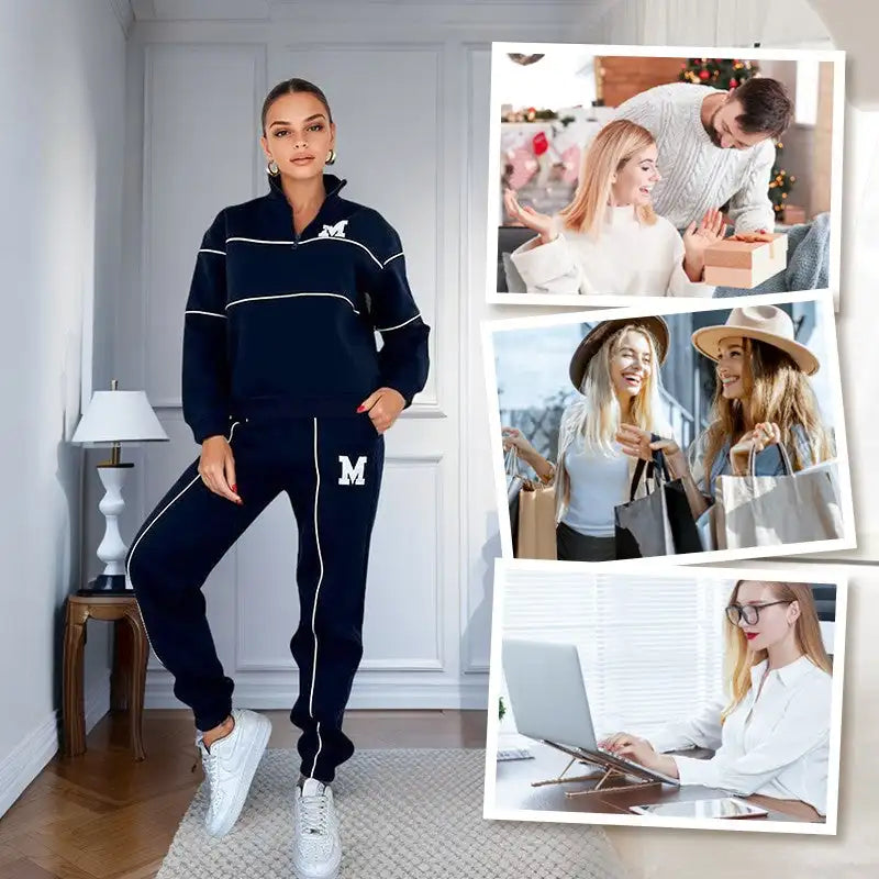 Lounge Pullover Sweatshirt & Sweatpants Set – Casual Comfort