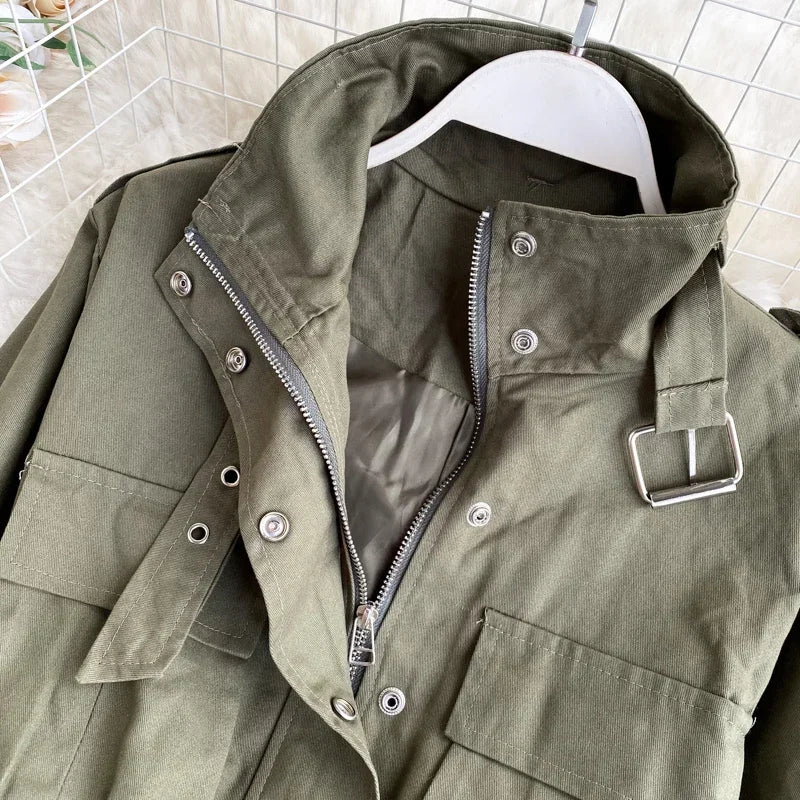 Safari Collar Short Coat