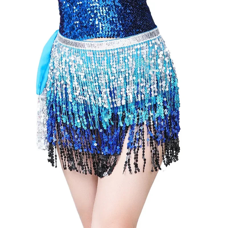 Sequin Tassel Mini Skirt — Dance & Party Ready