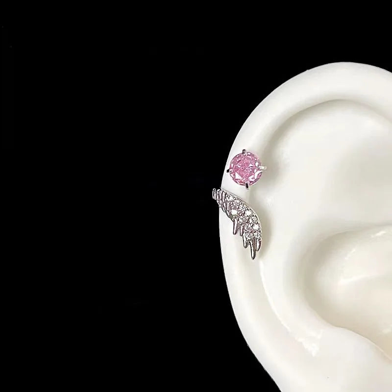 Silver Wing Ear Cuff – Fashion Zircon Detail