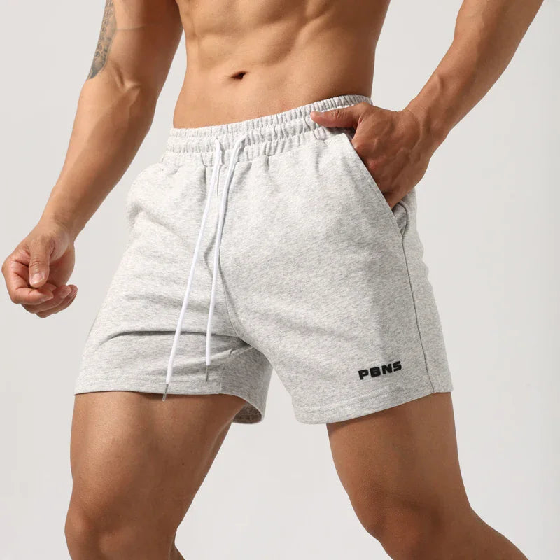 Black & White Striped Denim Shorts