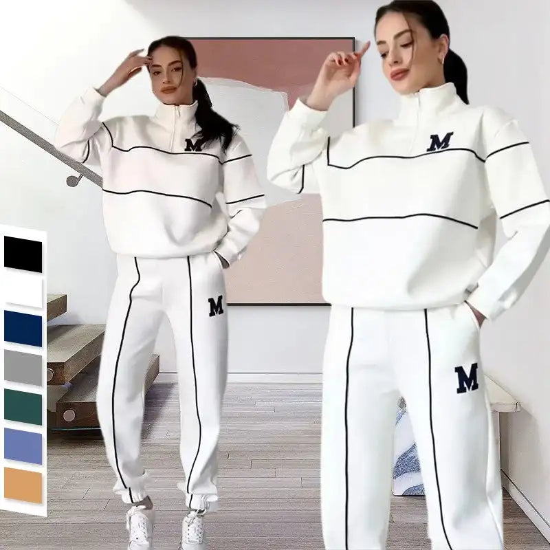 Lounge Pullover Sweatshirt & Sweatpants Set – Casual Comfort
