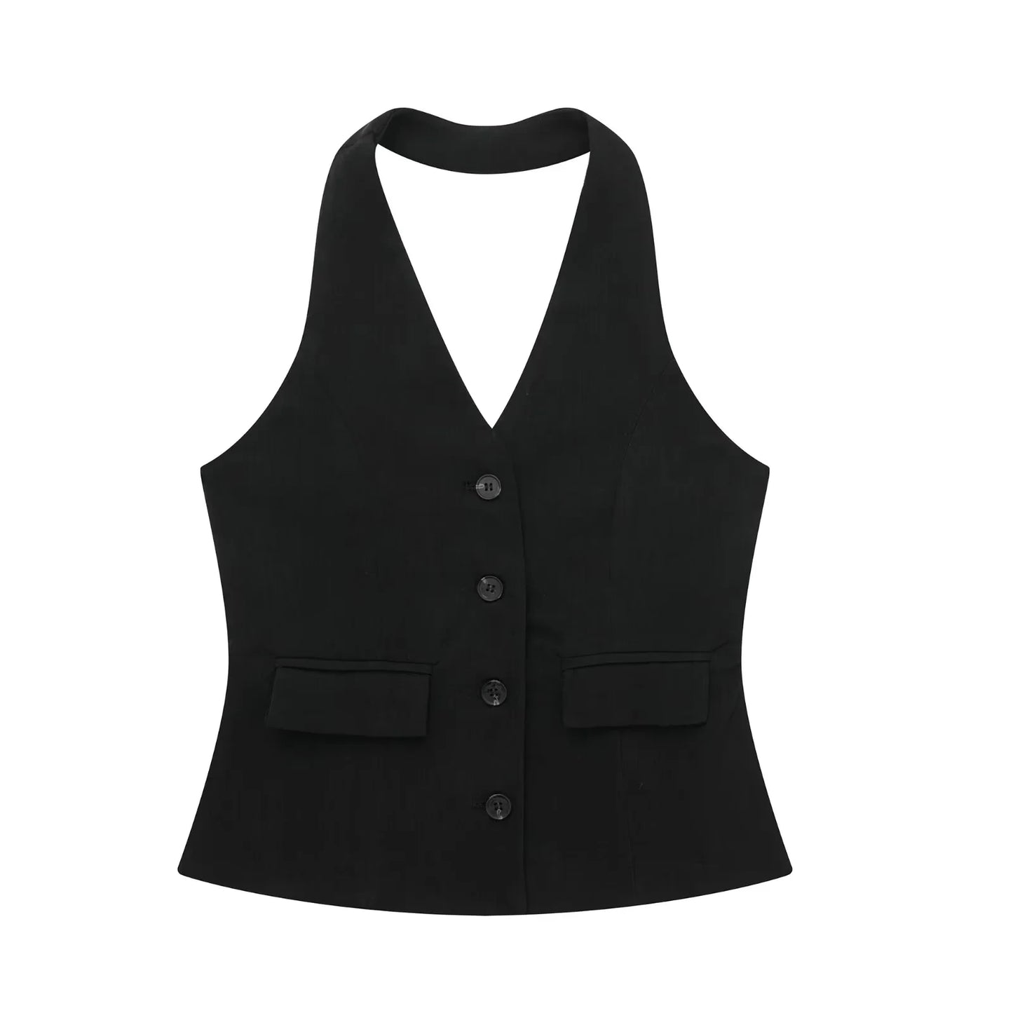 Halter Blazer Vest & Trousers Suit