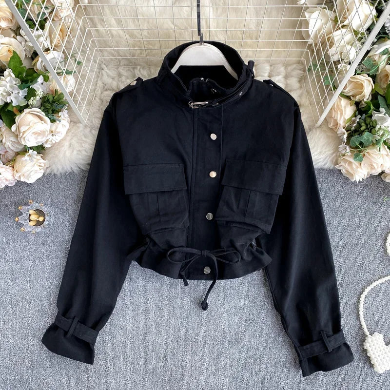 Safari Collar Short Coat