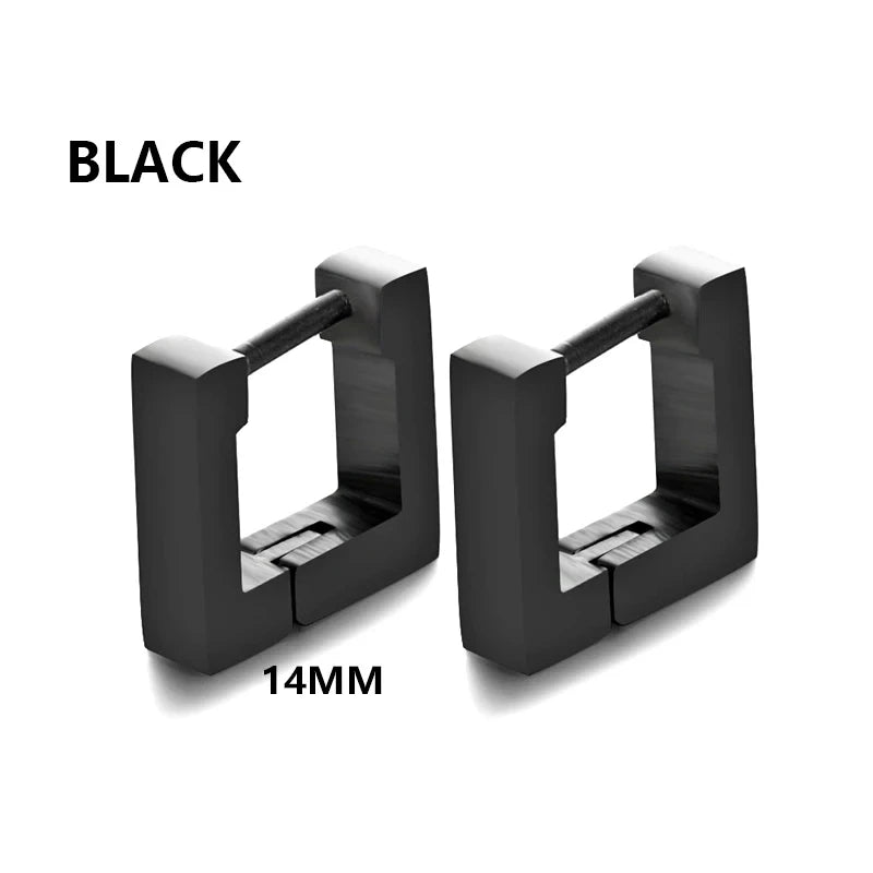 Geometric Triangle Stud Earrings – Punk Rock Style for Unisex