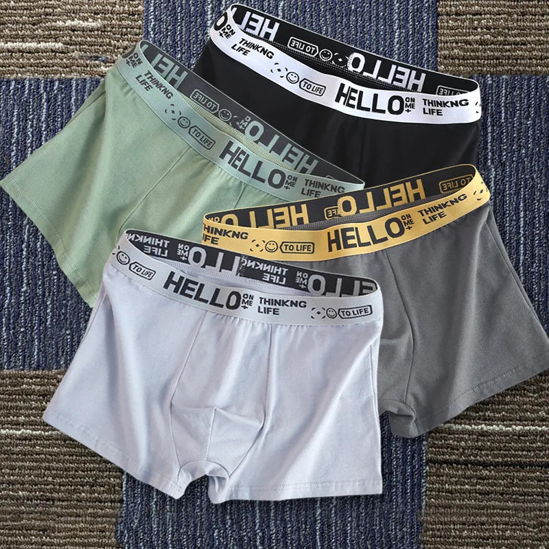 Basic Cotton Boxer Briefs – Plus Size Breathable Underwear Lingerie